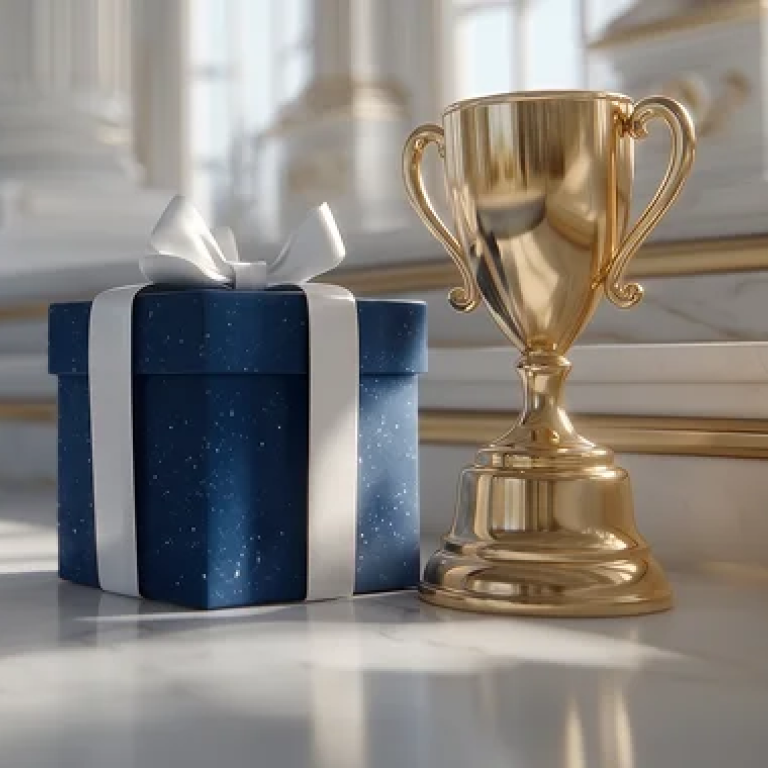 Goldenes Rouletterad mit weißer Kugel auf blauem Hintergrund – LuckyMeister Casino.